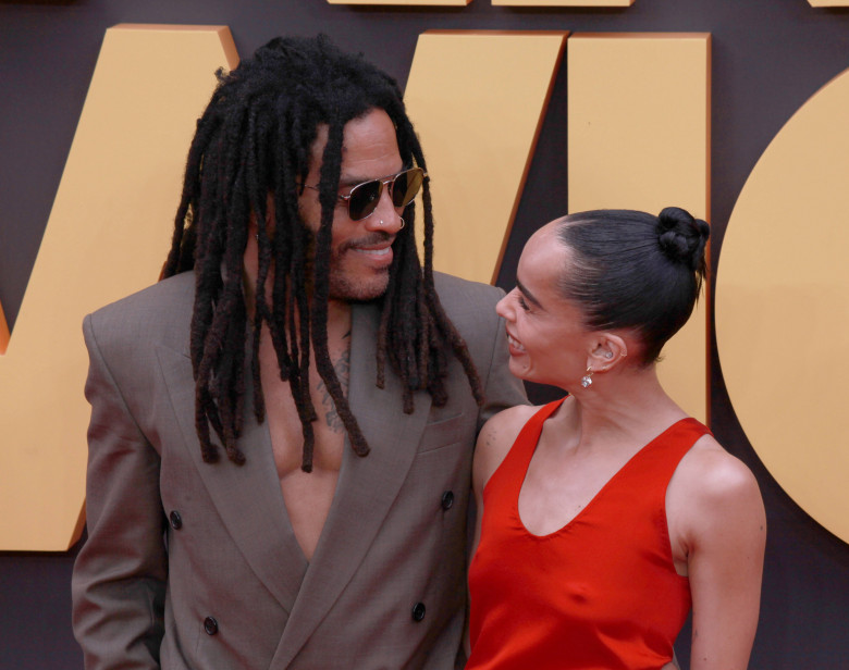 Blink Twice European premiere London, UK. Lenny Kravitz and Zoe Kravitz at the Blink Twice European premiere. Odeon Luxe