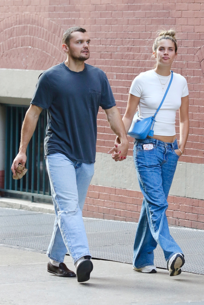 *EXCLUSIVE* Jack Nicholson’s look-alike son Ray and model girlfriend Sara Sampaio hold hands as they enjoy an ice-cream date in NYC