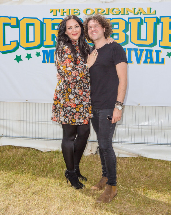 Martine McCutchen and Jack at the Cornbury Festival UK 11th July 2015