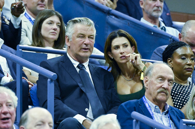 Alec Baldwin și soția sa, tensionați la un meci de tenis/ Profimedia