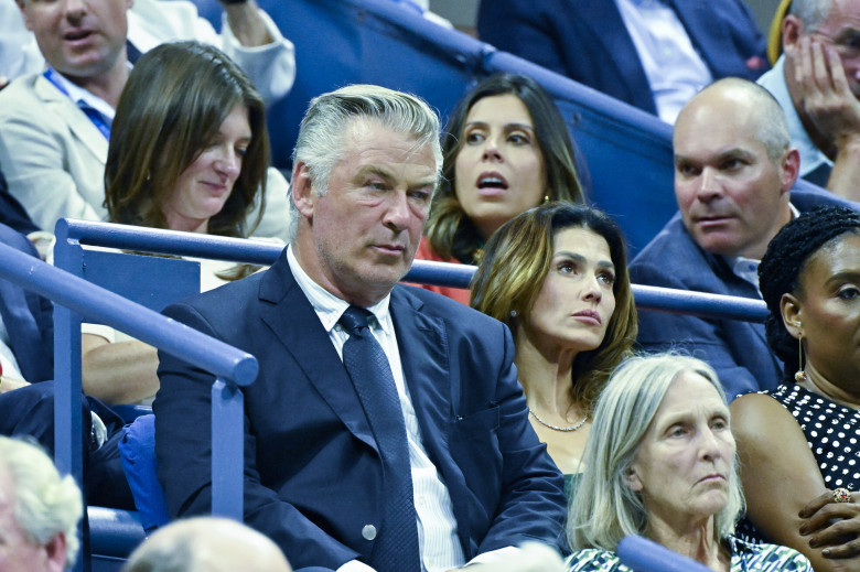 Alec Baldwin și soția sa, tensionați la un meci de tenis/ Profimedia