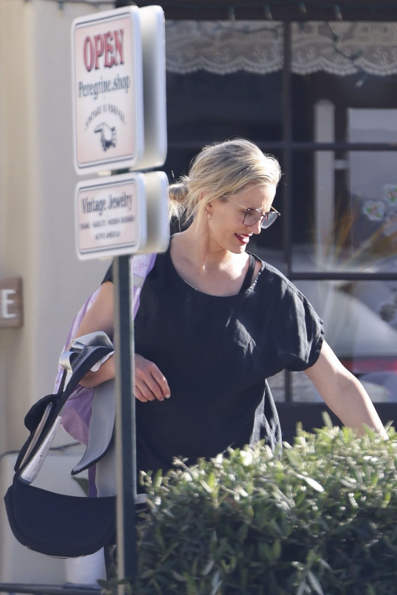 *EXCLUSIVE* Cameron Diaz and Benji Madden enjoy a family outing in Montecito, Santa Barbara