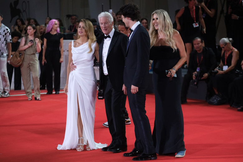 Richard Gere și fiul său, Homer, la Festivalul de Film de la Veneția/ Profimedia