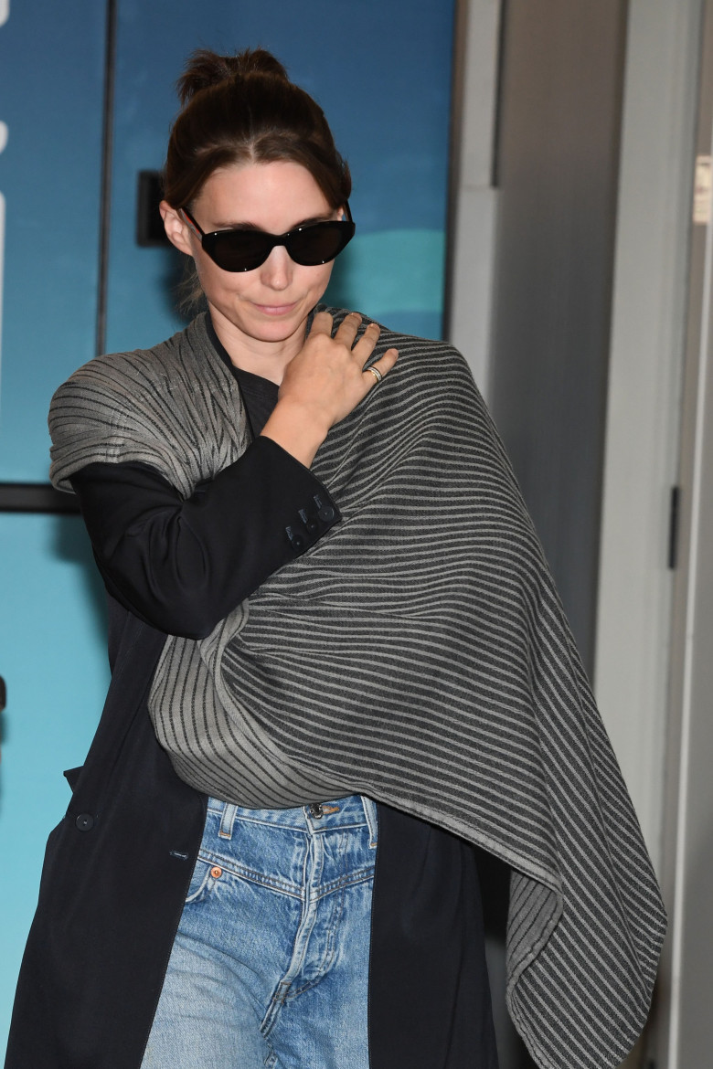 Joaquin Phoenix And Rooney Mara Arrive At The Airport Ahead Of The 81st Venice International Film Festival - 02 Sep 2024