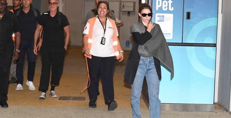 Joaquin Phoenix And Rooney Mara Arrive At The Airport Ahead Of The 81st Venice International Film Festival - 02 Sep 2024