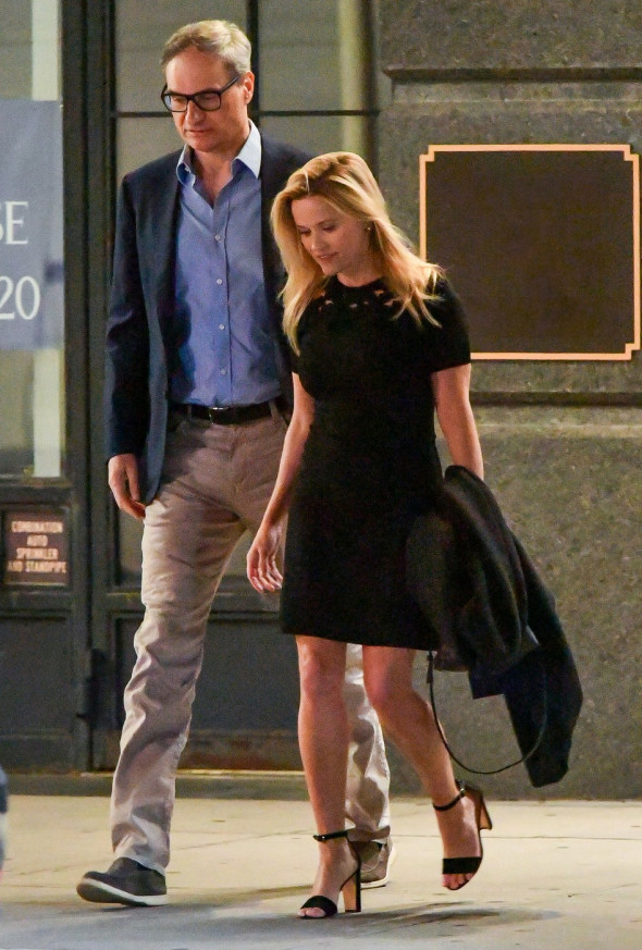 PREMIUM EXCLUSIVE: Reese Witherspoon is Spotted on a Date with Oliver Haarmann in New York City