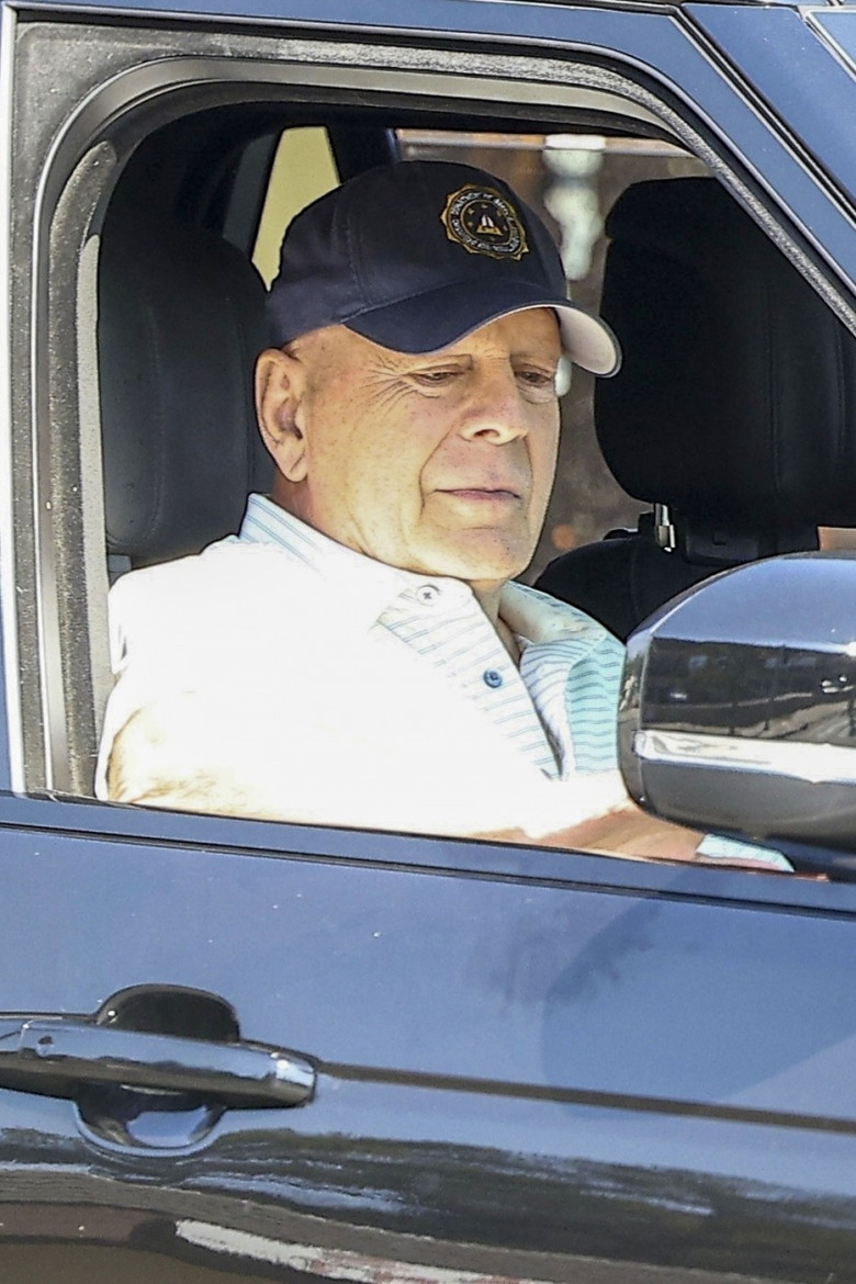 *EXCLUSIVE* Bruce Willis enjoys a relaxing ride out and about in Studio City