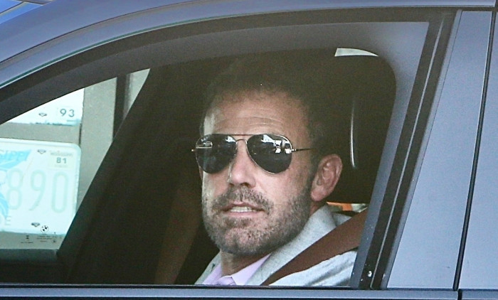 *EXCLUSIVE* Ben Affleck spotted smiling in his car amid divorce from Jennifer Lopez