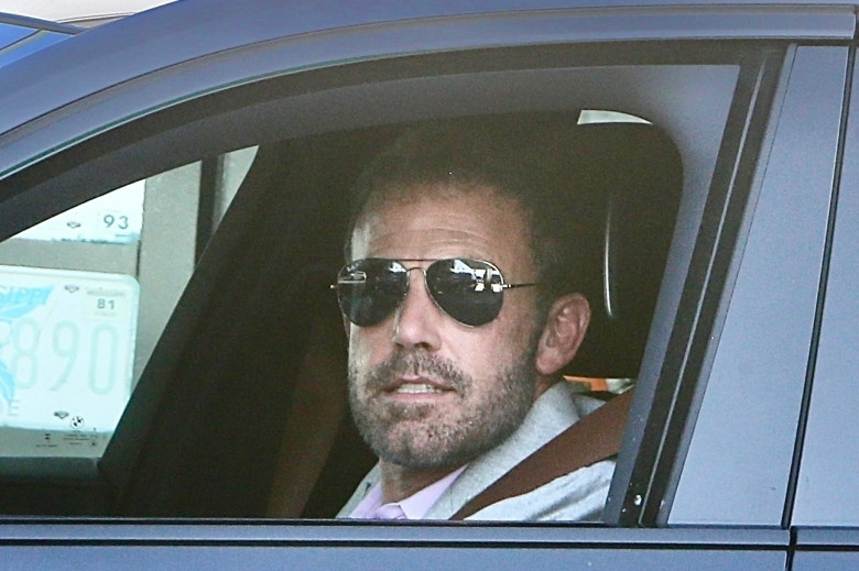 *EXCLUSIVE* Ben Affleck spotted smiling in his car amid divorce from Jennifer Lopez