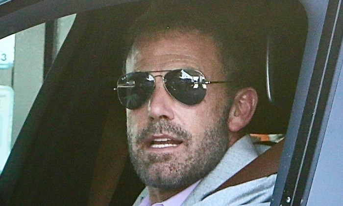 *EXCLUSIVE* Ben Affleck spotted smiling in his car amid divorce from Jennifer Lopez