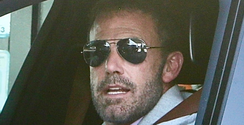 *EXCLUSIVE* Ben Affleck spotted smiling in his car amid divorce from Jennifer Lopez