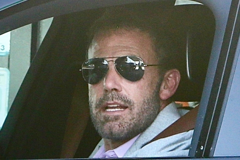 *EXCLUSIVE* Ben Affleck spotted smiling in his car amid divorce from Jennifer Lopez