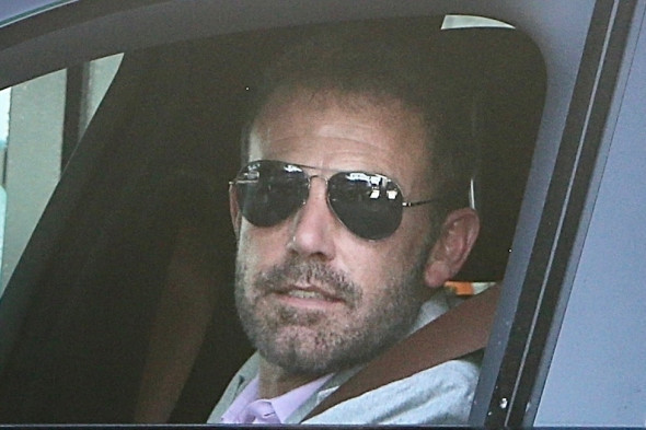 *EXCLUSIVE* Ben Affleck spotted smiling in his car amid divorce from Jennifer Lopez