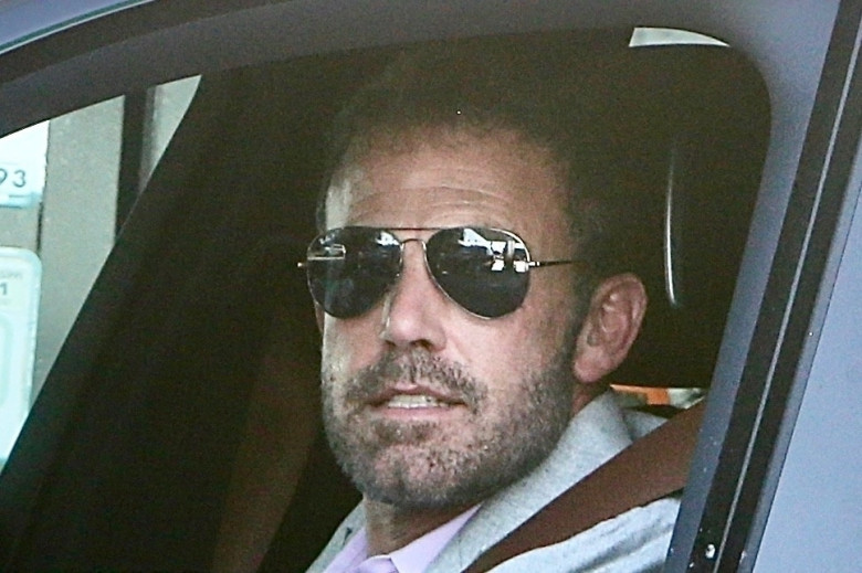 *EXCLUSIVE* Ben Affleck spotted smiling in his car amid divorce from Jennifer Lopez