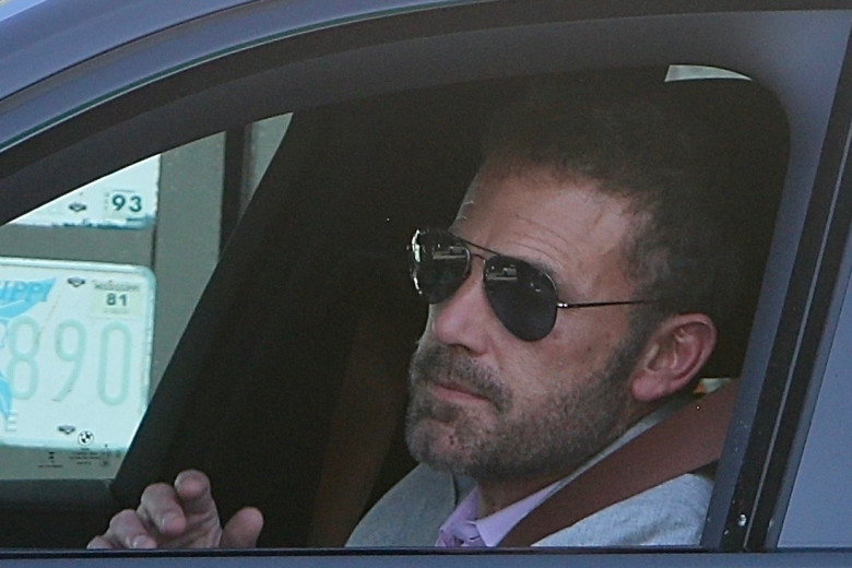 *EXCLUSIVE* Ben Affleck spotted smiling in his car amid divorce from Jennifer Lopez