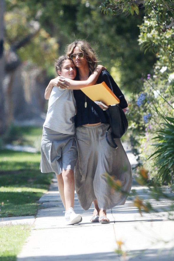 Halle Berry and her daughter Nahla out and about