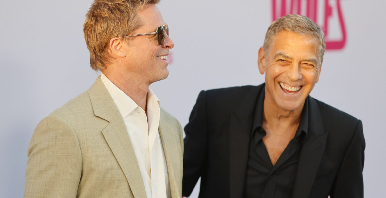 Brad Pitt și George Clooney/ Profimedia