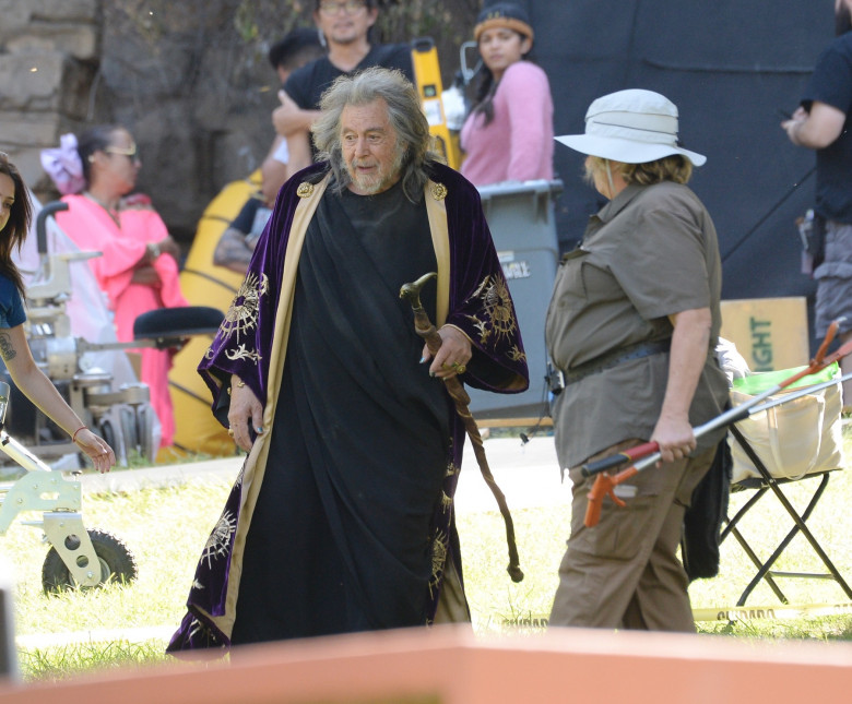 Al Pacino is Spotted as He Gets into Character on The Set of "Lear Rex" in Los Angeles