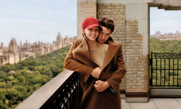 Cosy couple Patrick Schwarzenegger and Abby Champion keep each other warm in Tommy Hilfiger’s Fall 2024 campaign