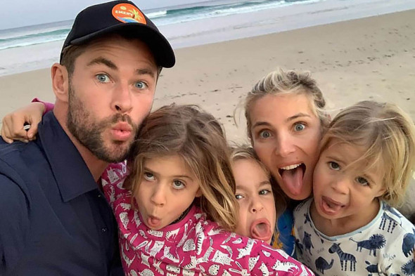 Chris Hemsworth, Elsa Pataky și copiii lor