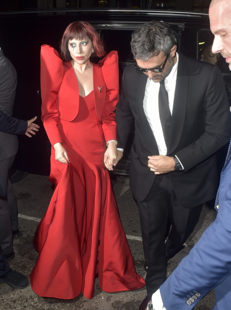 Lady Gaga și Michael Polansky la premiera filmului „Joker: Folie à Deux” din Londra/ Profimedia