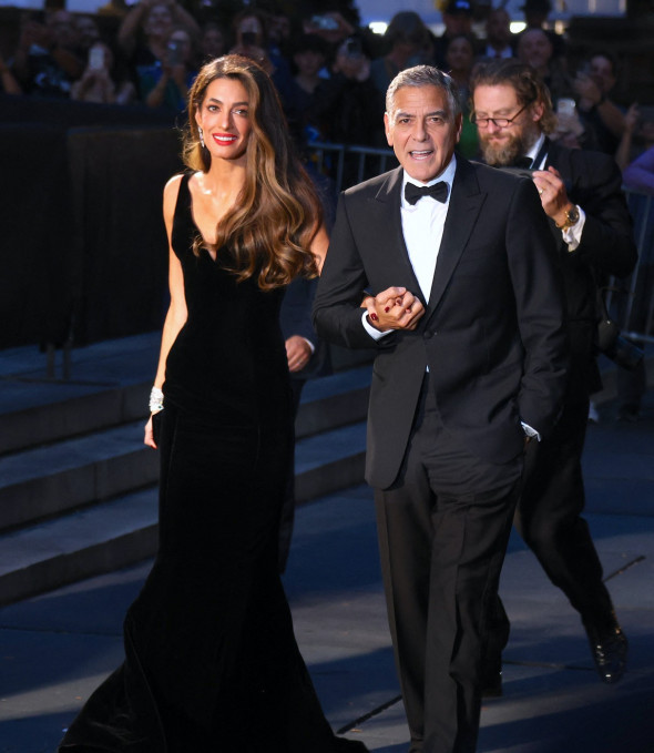 George And Amal Clooney Arriving For The Albie Awards - NYC