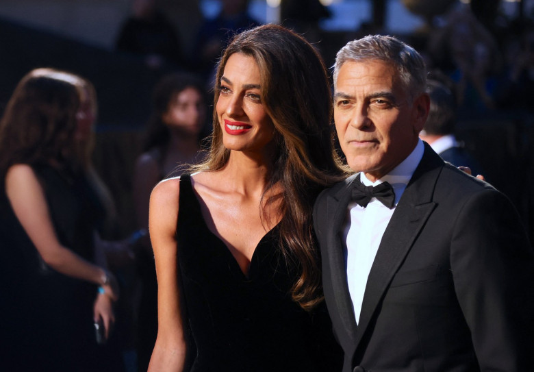 George And Amal Clooney Arriving For The Albie Awards - NYC