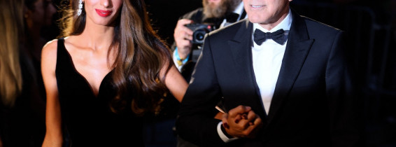 George And Amal Clooney Arriving For The Albie Awards - NYC