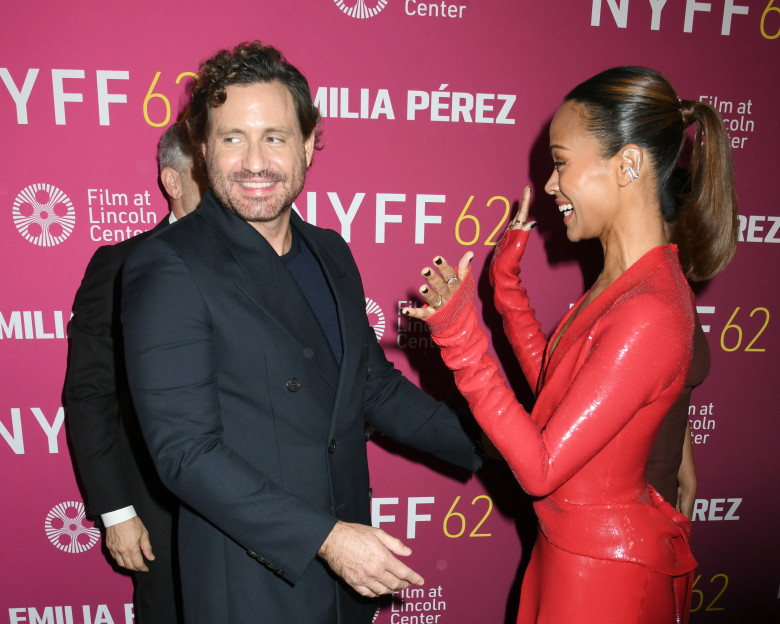 The Cast arrives 62nd New York Film Festival Premiere of "EMILIA PEREZ" in NYC - 30 Sep 2024