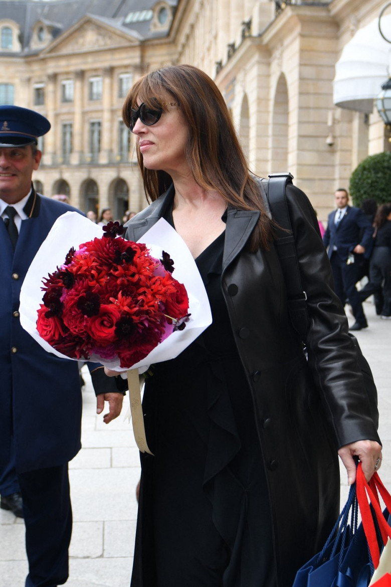 PFW - Monica Bellucci Leaves The Ritz