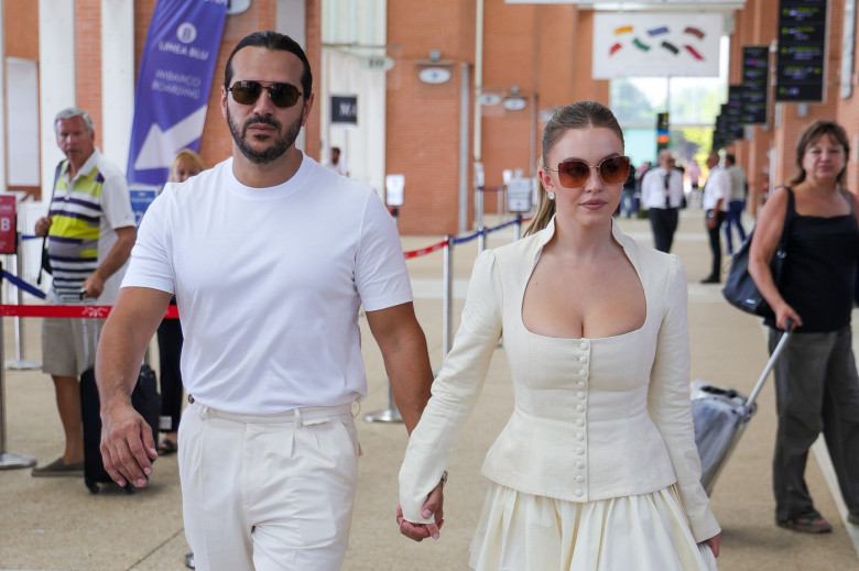 Sydney Sweeney And Jonathan Davino Leave Venice Hand In Hand In Style - 01 Sep 2024