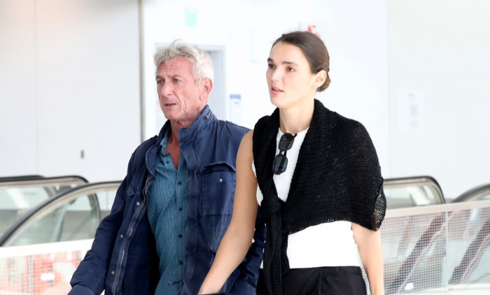 *EXCLUSIVE* Sean Penn and Valeria Nicov arrive together in Los Angeles!