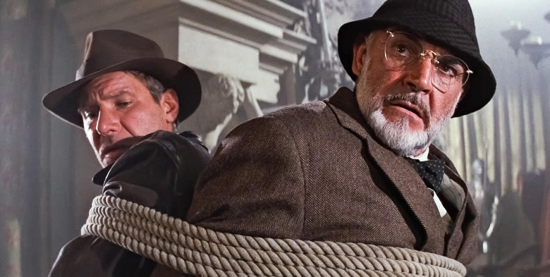 Harrison Ford and Sean Connery