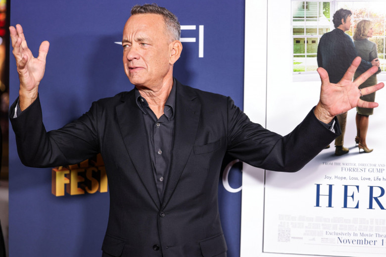 Hollywood, United States. 25th Oct, 2024. HOLLYWOOD, LOS ANGELES, CALIFORNIA, USA - OCTOBER 25: Tom Hanks arrives at the 2024 AFI Fest - World Premiere Screening Of Sony Pictures' 'Here' held at the TCL Chinese Theatre IMAX on October 25, 2024 in Hollywoo