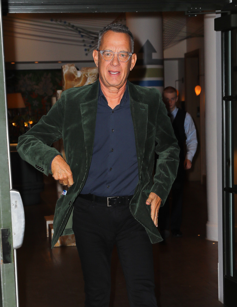 EXCLUSIVE:  Tom Hanks Spotted Heading Out In New York City - 28 Oct 2024