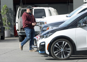 EXCLUSIVE Matt LeBlanc goes car shopping with his daughter in Los Angeles