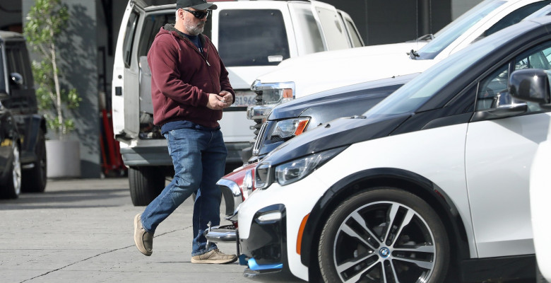 EXCLUSIVE Matt LeBlanc goes car shopping with his daughter in Los Angeles