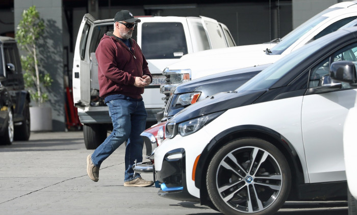 EXCLUSIVE Matt LeBlanc goes car shopping with his daughter in Los Angeles