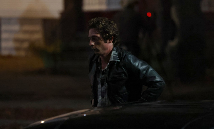 *EXCLUSIVE* Jeremy Allen White spotted in character filming Bruce Springsteen's biopic "Deliver Me From Nowhere"