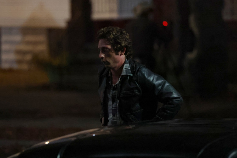 *EXCLUSIVE* Jeremy Allen White spotted in character filming Bruce Springsteen's biopic "Deliver Me From Nowhere"