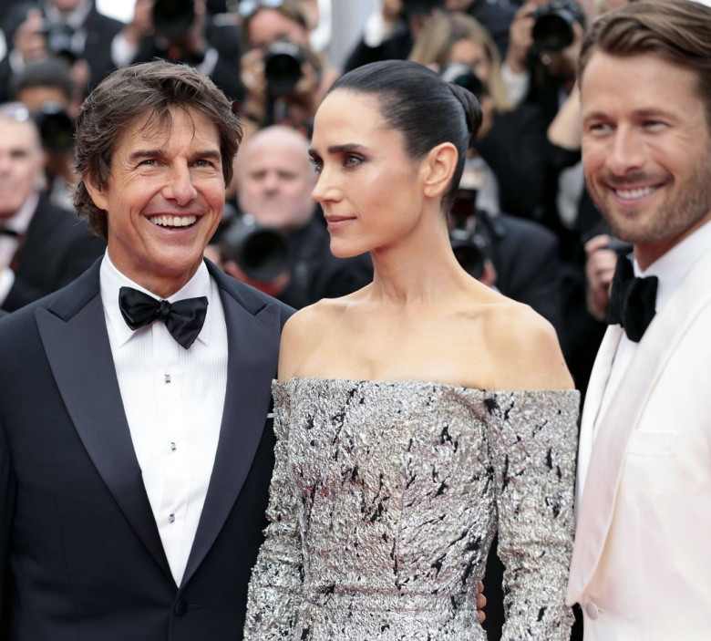 tom cruise, jennifer connelly, glen powell