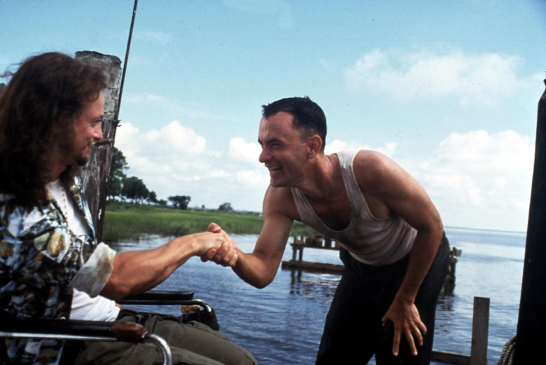 Gary Sinise și Tom Hanks în "Forrest Gump"