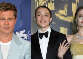 brad pitt, knox jolie pitt, angelina jolie