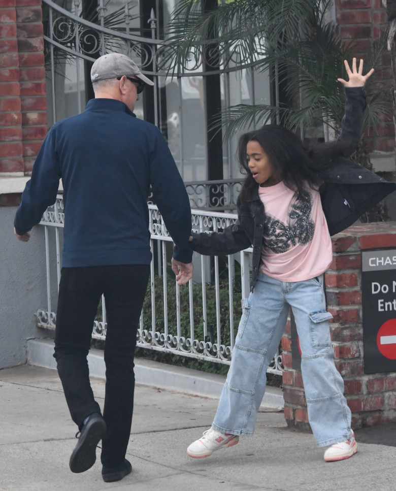 EXCLUSIVE: Tom Hanks Spotted With Granddaughter Michaiah In Brentwood, California - 25 Nov 2024