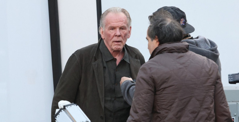 EXCLUSIVE: Nick Nolte 83,  joins Chris Hemsworth on the film set of Crime 101 for what is his first appearance in the movie