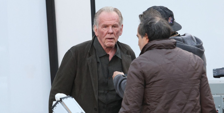 EXCLUSIVE: Nick Nolte 83,  joins Chris Hemsworth on the film set of Crime 101 for what is his first appearance in the movie