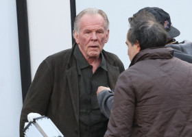 EXCLUSIVE: Nick Nolte 83,  joins Chris Hemsworth on the film set of Crime 101 for what is his first appearance in the movie