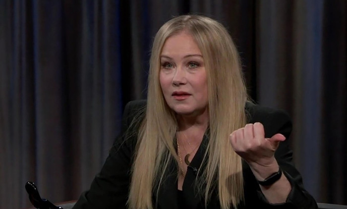 Christina Applegate reveals she uses ‘sick sense of humour to keep myself OK' after MS diagnosis, as she appears on Jimmy Kimmel Live!