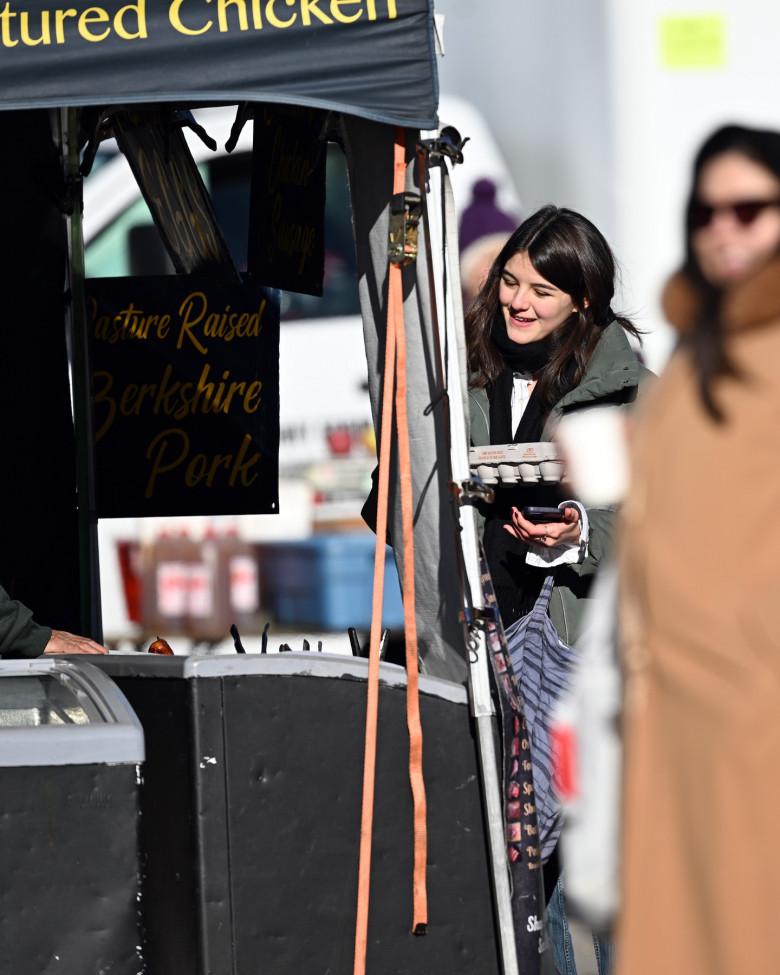 EXCLUSIVE Jumping For Joy! Suri Cruise Puts Her Breakup Behind Her On A Visit To The Farmers Market In New York