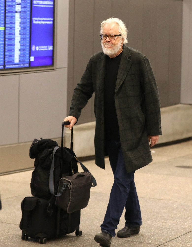 *EXCLUSIVE* Tim Robbins spotted with a bushy beard, looking unrecognizable at LAX